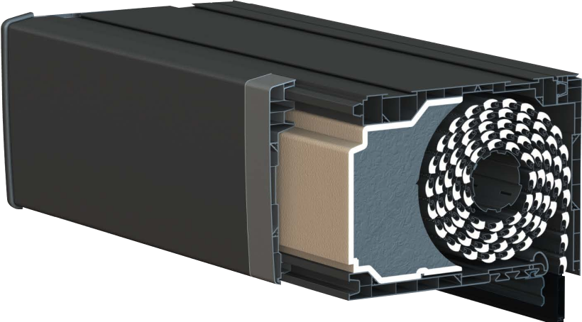 Vue 3D coffre bloc baie