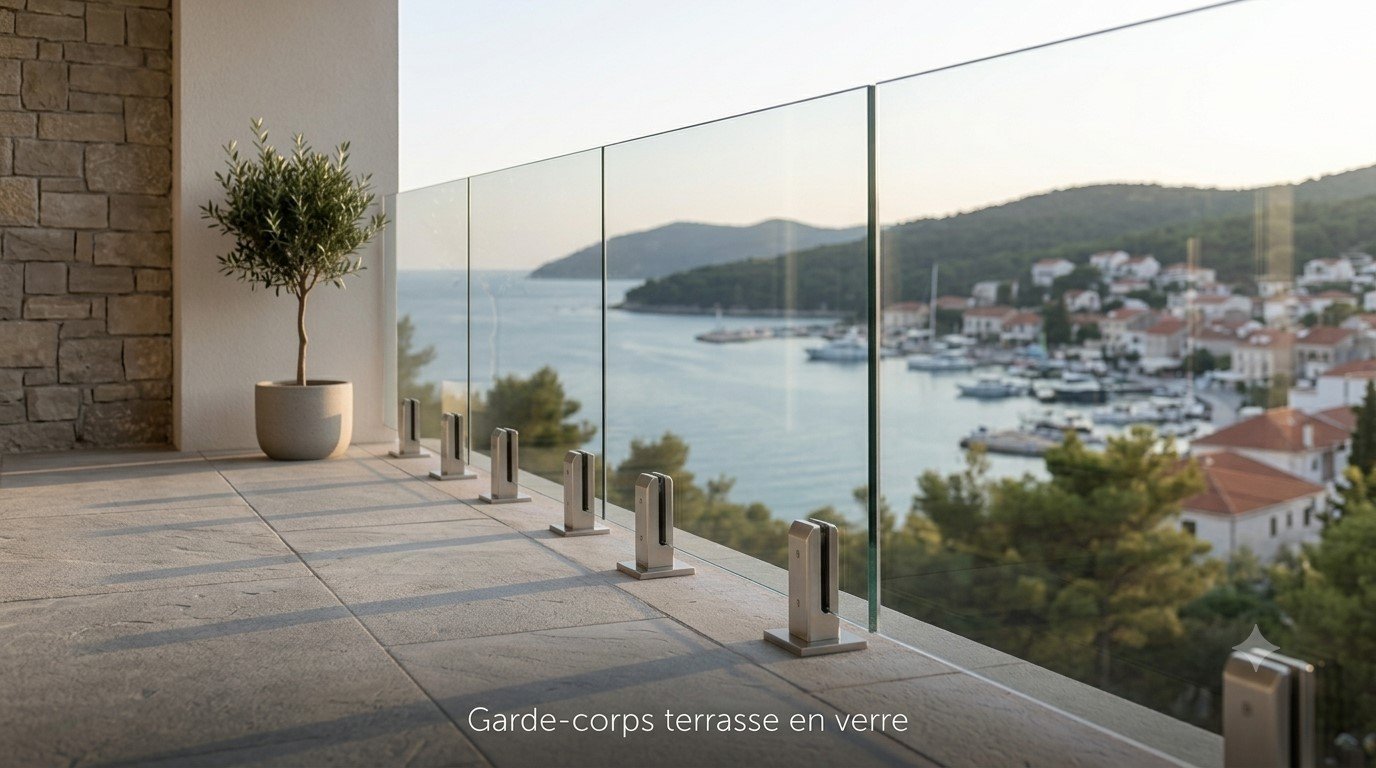 Garde-corps verre terrasse